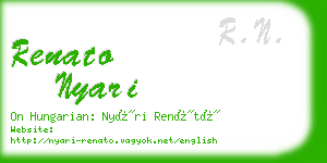 renato nyari business card